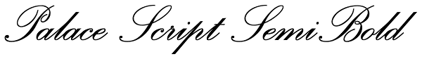 Palace Script SemiBold Font