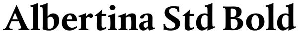 Albertina Std Bold Font