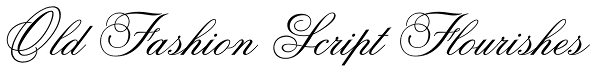 Old Fashion Script Flourishes Font