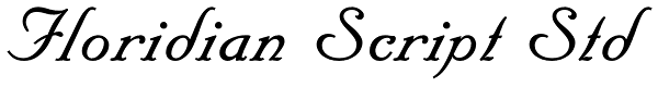 Floridian Script Std Font