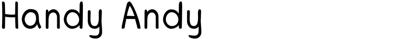 Handy Andy Font