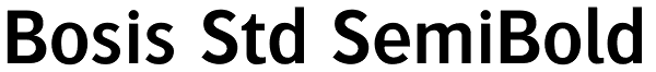 Bosis Std SemiBold Font