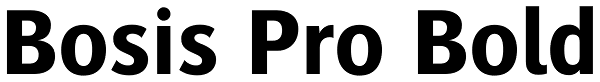 Bosis Pro Bold Font