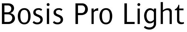 Bosis Pro Light Font