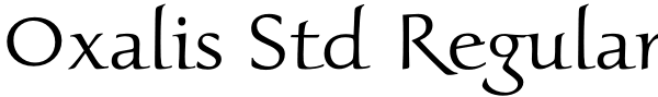 Oxalis Std Regular Font