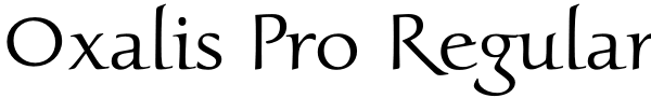 Oxalis Pro Regular Font