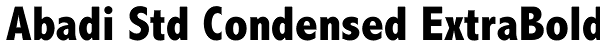 Abadi Std Condensed ExtraBold Font