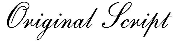 Original Script Font