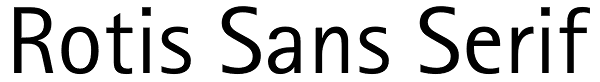 Rotis Sans Serif Font