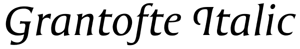 Grantofte Italic Font