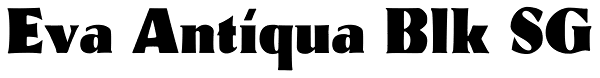 Eva Antiqua Blk SG Font