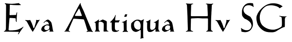 Eva Antiqua Hv SG Font