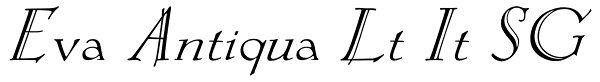 Eva Antiqua Lt It SG Font