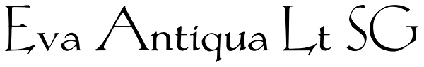 Eva Antiqua Lt SG Font