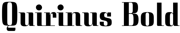 Quirinus Bold Font