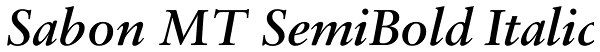 Sabon MT SemiBold Italic Font