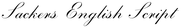 Sackers English Script Font