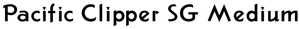 Pacific Clipper SG Medium Font