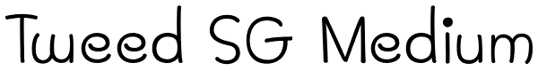 Tweed SG Medium Font