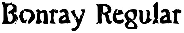 Bonray Regular Font