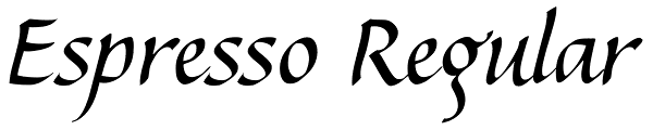 Espresso Regular Font