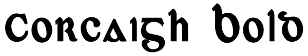 Corcaigh Bold Font