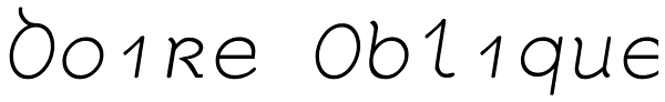 Doire Oblique Font