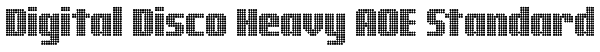 Digital Disco Heavy AOE Standard Font