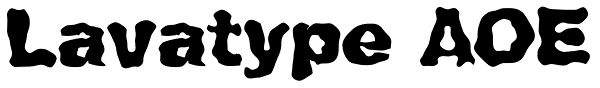 Lavatype AOE Font