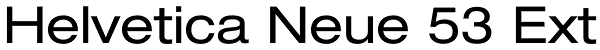 Helvetica Neue 53 Ext Font