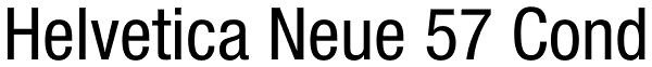 Helvetica Neue 57 Cond Font