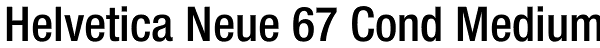 Helvetica Neue 67 Cond Medium Font
