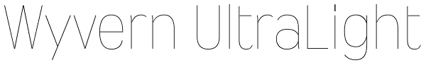 Wyvern UltraLight Font