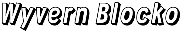 Wyvern Blocko Font