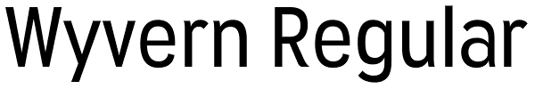 Wyvern Regular Font