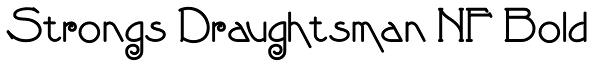 Strongs Draughtsman NF Bold Font