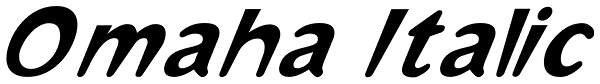 Omaha Italic Font