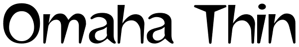 Omaha Thin Font