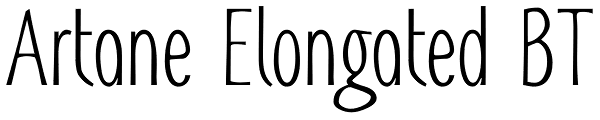 Artane Elongated BT Font