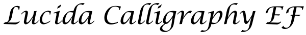 Lucida Calligraphy EF Font