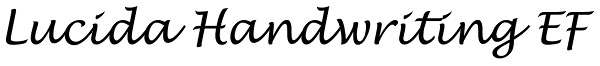 Lucida Handwriting EF Font