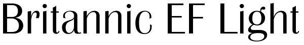 Britannic EF Light Font