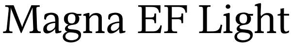 Magna EF Light Font