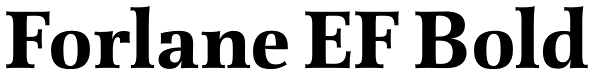 Forlane EF Bold Font