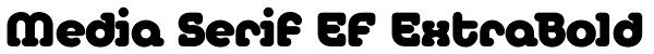 Media Serif EF ExtraBold Font