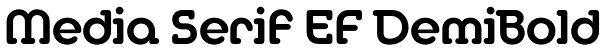 Media Serif EF DemiBold Font