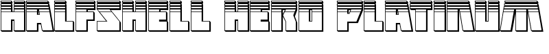 Halfshell Hero Platinum Font