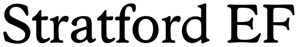 Stratford EF Font