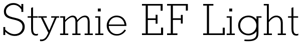 Stymie EF Light Font