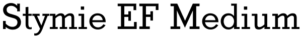 Stymie EF Medium Font